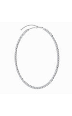 Load image into Gallery viewer, 15CTW Round Shaped Lab Grown Diamond (F/VS) Bezel Set Tennis Necklace in 14K White Gold
