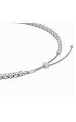 Load image into Gallery viewer, 15CTW Round Shaped Lab Grown Diamond (F/VS) Bezel Set Tennis Necklace in 14K White Gold
