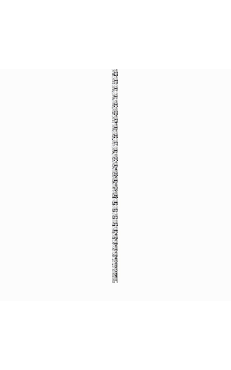 15CTW Round Shaped Lab Grown Diamond (F/VS) Bezel Set Tennis Necklace in 14K White Gold