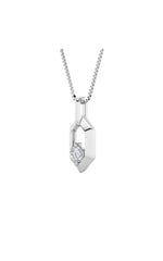 Load image into Gallery viewer, 0.25CTW Round Shaped Lab Grown Diamond (F/VS) Fancy Pendant in 14K White Gold
