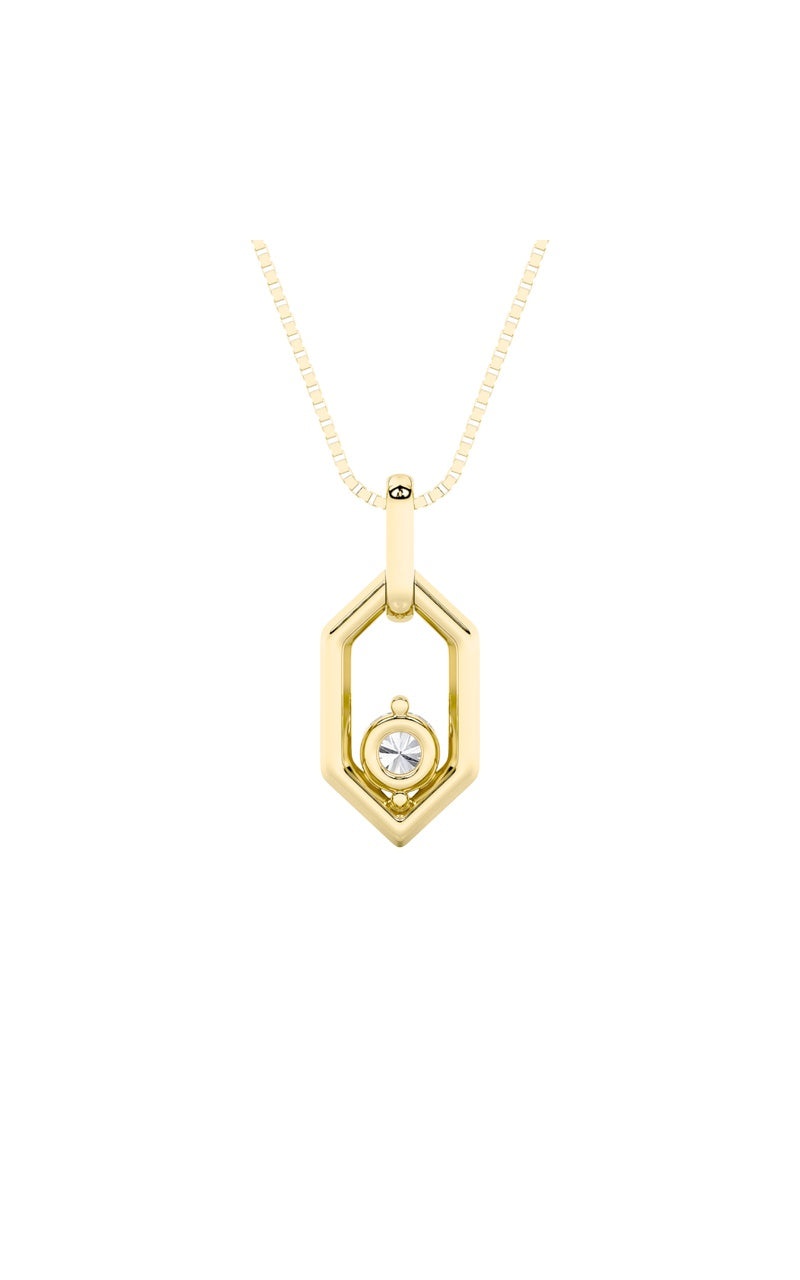 0.25CTW Round Shaped Lab Grown Diamond (F/VS) Fancy Pendant in 14K White Gold