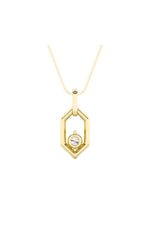 Load image into Gallery viewer, 0.25CTW Round Shaped Lab Grown Diamond (F/VS) Fancy Pendant in 14K White Gold
