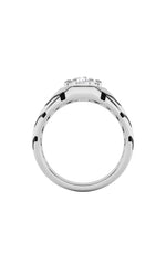 Load image into Gallery viewer, 1.5CTW Round Shaped Lab Grown Diamond (F/VS) Mens Ring in 14K White Gold
