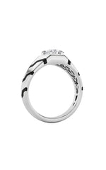 Load image into Gallery viewer, 1.5CTW Round Shaped Lab Grown Diamond (F/VS) Mens Ring in 14K White Gold
