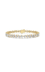 Load image into Gallery viewer, 8CTW Mix Shaped Lab Grown Diamond (F/VS) Bracelet in 14K Gold
