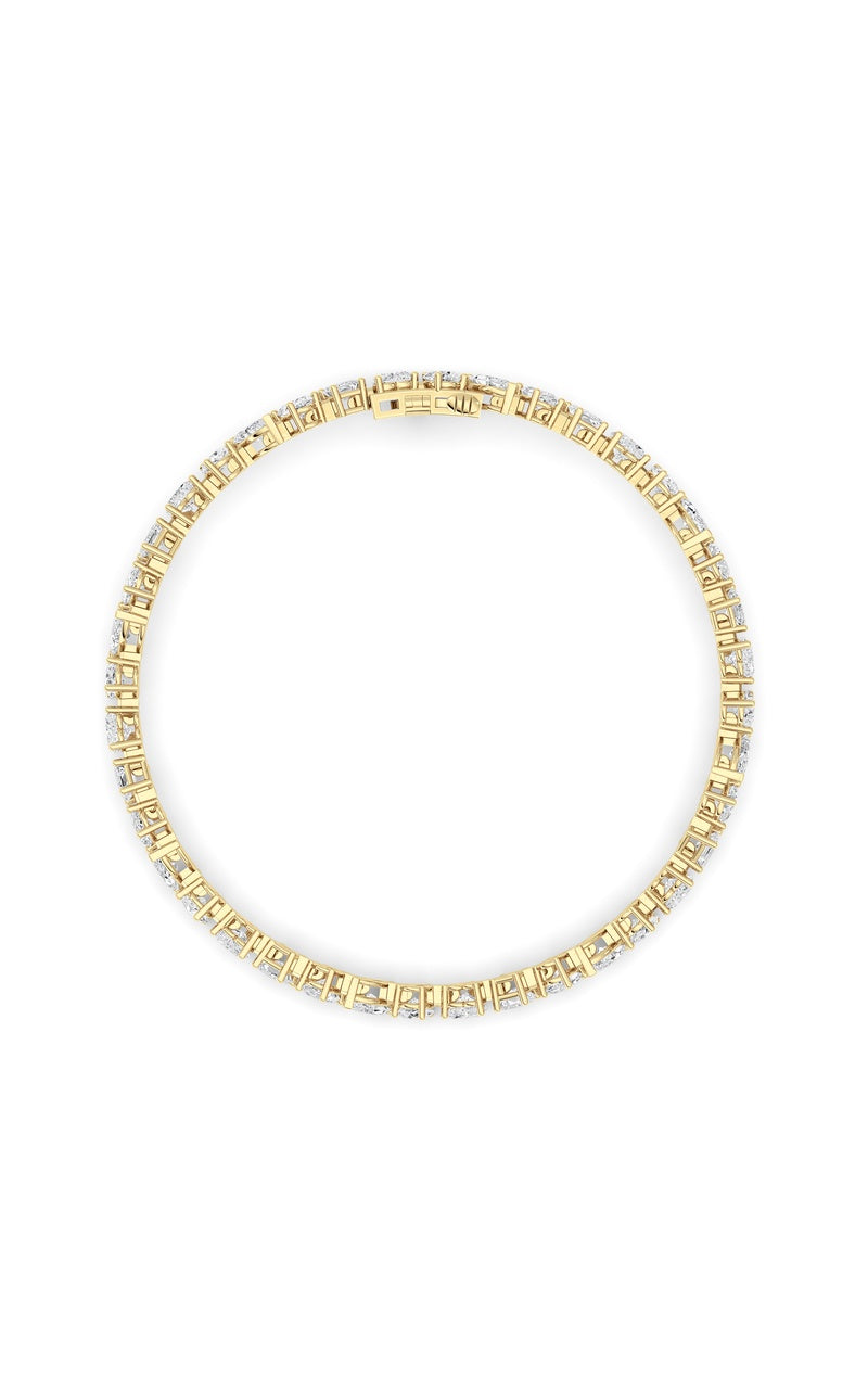 Vs) bracelet in 14k gold