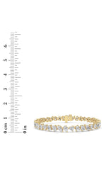Load image into Gallery viewer, 8CTW Mix Shaped Lab Grown Diamond (F/VS) Bracelet in 14K Gold
