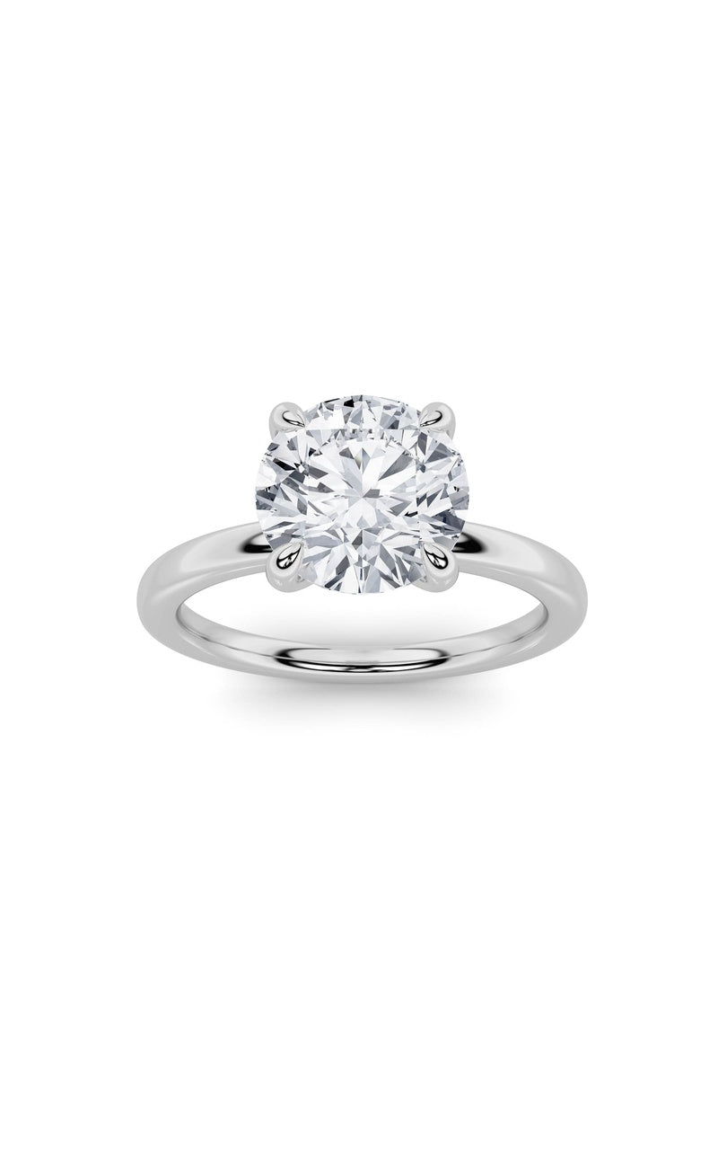 1CTW Round Shaped Lab Grown Diamond Classic Solitaire Ring in 14K Gold (F/VS)