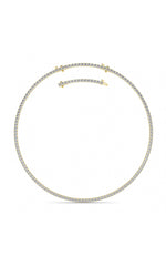 Load image into Gallery viewer, 20CTW Round Shaped Lab Grown Diamond (F/VS) Necklace in 14K White Gold
