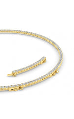 Load image into Gallery viewer, 20CTW Round Shaped Lab Grown Diamond (F/VS) Necklace in 14K White Gold
