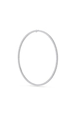 Load image into Gallery viewer, 24.2CTW Round Shaped Lab Grown Diamond Tennis Necklace in 14K Gold (F/VS)
