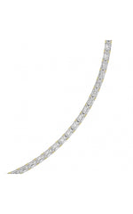 Load image into Gallery viewer, 21CTW Emerald Shaped Lab Grown Diamond (F/VS) Necklace in 14K White Gold
