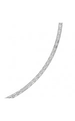 Load image into Gallery viewer, 29CTW Emerald Shaped Lab Grown Diamond Tennis Necklace in 14K Gold (F/VS)
