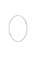 Load image into Gallery viewer, 40CTW Emerald Shaped Lab Grown Diamond Tennis Necklace in 14K Gold (F/VS)
