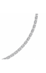 Load image into Gallery viewer, 31CTW Oval Shaped Lab Grown Diamond Tennis Necklace in 14K Gold (F/VS)

