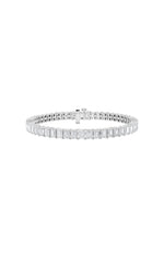 Load image into Gallery viewer, 11.25CTW Emerald Shaped Lab Grown Diamond North South Bracelet in 14K Gold (F/VS)
