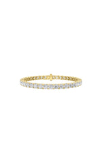 Load image into Gallery viewer, 14CTW Round Shaped Lab Grown Diamond (F/VS) Bracelet in 14K White Gold
