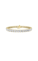 Load image into Gallery viewer, 15CTW Round Shaped Lab Grown Diamond Tennis Bracelet in 14K Gold (F/VS)
