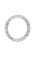 Load image into Gallery viewer, 3.75CTW Round Shaped Lab Grown Diamond Split Prong Eternity Ring in 14K Gold (F/VS)

