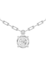 Load image into Gallery viewer, 2CTW Round Shaped Lab Grown Diamond (F/VS) Strata Chic Collection Necklace in 14K Gold
