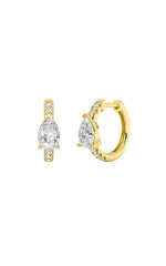 Load image into Gallery viewer, 1.5CTW Pear Shaped Lab Grown Diamond (F/VS) Earring in 14K White Gold
