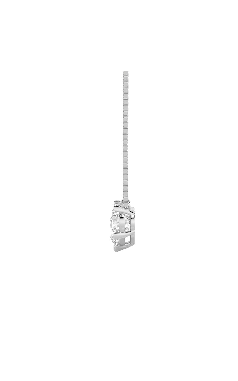2CTW Round Shaped Lab Grown Diamond (F/VS) Three Stone Necklace in 14K Gold
