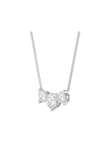 Load image into Gallery viewer, 2CTW Round Shaped Lab Grown Diamond (F/VS) Three Stone Necklace in 14K Gold
