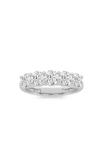 Load image into Gallery viewer, 3CTW Round Shaped Lab Grown Diamond (F/VS) Five Stone Band Ring in 14K White Gold
