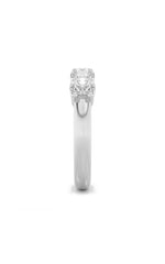 Load image into Gallery viewer, 3CTW Round Shaped Lab Grown Diamond (F/VS) Five Stone Band Ring in 14K White Gold
