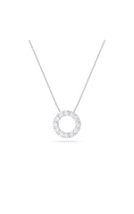 Load image into Gallery viewer, 2CTW Round Shaped Lab Grown Diamond (F/VS) Circle Pendant in 14K Gold
