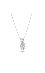 Load image into Gallery viewer, 1CTW Pear Shaped Lab Grown Diamond (F/VS) Split Bale Solitaire Pendant in 14K Gold
