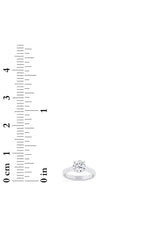 Load image into Gallery viewer, 1.5CTW Round Shaped Lab Grown Diamond (F/VS) Plain Cathedral Trellis Shank Solitaire Engagement Ring in 14K Gold
