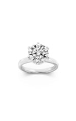 Load image into Gallery viewer, 1CTW Round Shaped Lab Grown Diamond (F/VS) Hidden Halo Plain Shank Engagement Ring in 14K Gold
