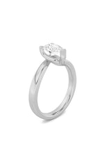 Load image into Gallery viewer, 2CTW Pear Shaped Lab Grown Diamond (F/VS) Bypass Shank Engagement Ring in 14K Gold
