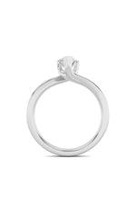 Load image into Gallery viewer, 2CTW Pear Shaped Lab Grown Diamond (F/VS) Bypass Shank Engagement Ring in 14K Gold
