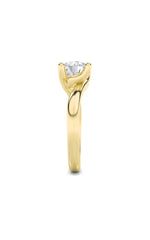 Load image into Gallery viewer, 2CTW Round Shaped Lab Grown Diamond (F/VS) Bypass Shank Engagement Ring in 14K Gold
