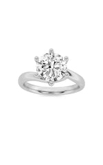 Load image into Gallery viewer, 2CTW Round Shaped Lab Grown Diamond (F/VS) Bypass Shank Engagement Ring in 14K Gold

