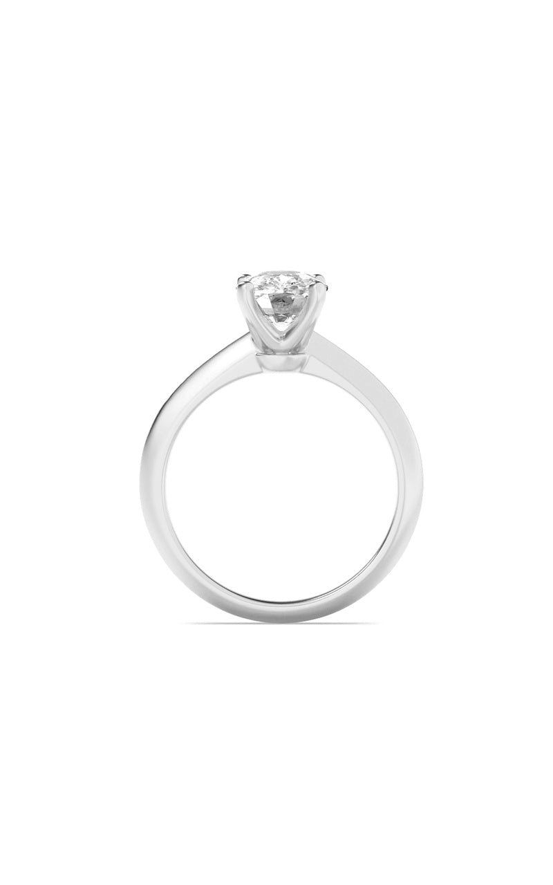 1CTW Elongated Cushion Shaped Lab Grown Diamond (F/VS) Knife Edge Shank Solitaire Engagement Ring in 14K Gold