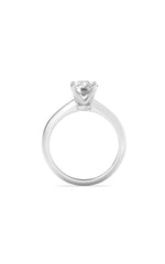 Load image into Gallery viewer, 2.5CTW Elongated Cushion Shaped Lab Grown Diamond (F/VS) Knife Edge Shank Solitaire Engagement Ring in 14K Gold

