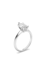Load image into Gallery viewer, 1CTW Marquise Shaped Lab Grown Diamond (F/VS) Knife Edge Shank Solitaire Engagement Ring in 14K Gold
