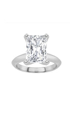 Load image into Gallery viewer, 1Cttw Radiant Shaped Lab Grown Diamond (G/VS) Knife Edge Shank Solitaire Engagement Ring in 14K Gold
