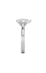 Load image into Gallery viewer, 1.25CTW Pear Shaped Lab Grown Diamond (F/VS) Tulip Motif Accented Engagement Ring in 14K Gold
