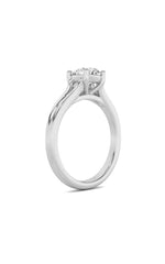 Load image into Gallery viewer, 1CTW Round Shaped Lab Grown Diamond (F/VS) Split Shank Solitaire Engagement Ring in 14K Gold
