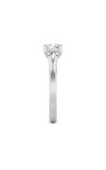 Load image into Gallery viewer, 1CTW Round Shaped Lab Grown Diamond (F/VS) Split Shank Solitaire Engagement Ring in 14K Gold
