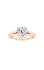 Load image into Gallery viewer, 1CTW Round Shaped Lab Grown Diamond (F/VS) Split Shank Solitaire Engagement Ring in 14K Gold
