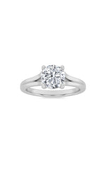 Load image into Gallery viewer, 2CTW Round Shaped Lab Grown Diamond (F/VS) Split Shank Solitaire Engagement Ring in 14K Gold
