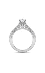 Load image into Gallery viewer, 2CTW Pear Shaped Lab Grown Diamond (F/VS) Split Shank Accented Engagement Ring in 14K Gold
