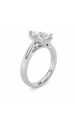 Load image into Gallery viewer, 2CTW Pear Shaped Lab Grown Diamond (F/VS) Classic Shank Solitaire Engagement Ring in 14K Gold
