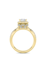 Load image into Gallery viewer, 2CTW Radiant Shaped Lab Grown Diamond (F/VS)  Ring in 14K Gold

