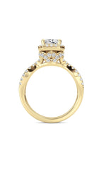 Load image into Gallery viewer, 2CTW Radiant Shaped Lab Grown Diamond (F/VS)  Ring in 14K Gold
